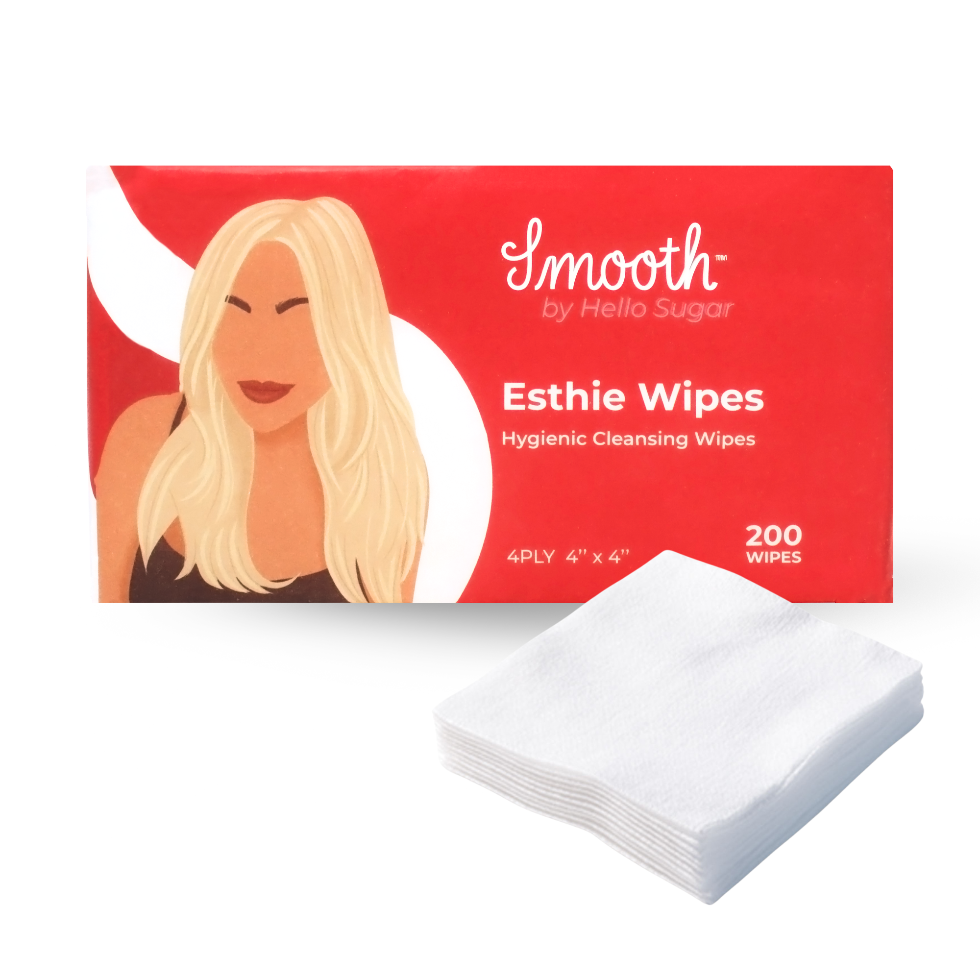 HS 4x4 Dry Wipes (Esthie Wipes) | 1 Case | 10 Packs | 200/Pack