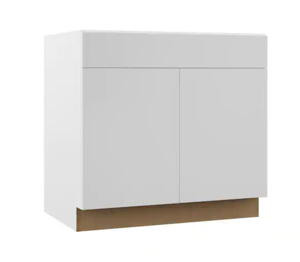 HS Cabinet Base | 36" | White Slab Door | 1 Unit