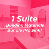 1 Suite Building Materials Bundle (No Sink)
