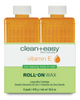 Clean + Easy Vitamin E Infused Roll-on Wax 6 pack